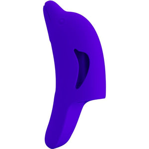 Pretty Love – Puissant stimulateur de doigts bleu foncé delphini