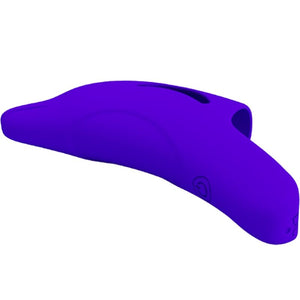Pretty Love – Puissant stimulateur de doigts bleu foncé delphini