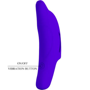 Pretty Love – Puissant stimulateur de doigts bleu foncé delphini