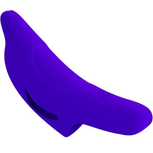 Pretty Love – Puissant stimulateur de doigts bleu foncé delphini