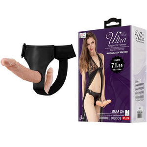 Baile – Ultra passionné double godes avec harnais
