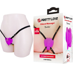 Pretty Love – Masseur de clitoris heartbeat 10 modes de vibration violet