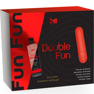 INTT Releases – Kit double fun avec bullet vibrant et gel de massage à la fraise