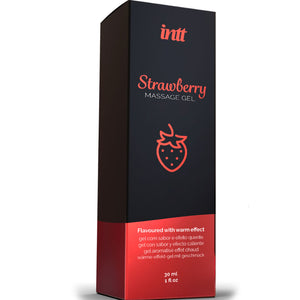 INTT Massage & Oral Sex – Gel de massage effet chaud saveur fraise