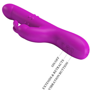 Pretty Love – Vibrateur reese avec rotation violet