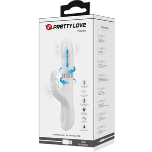 Pretty Love – Vibrateur reese avec rotation argentée