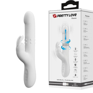 Pretty Love – Vibrateur reese avec rotation argentée