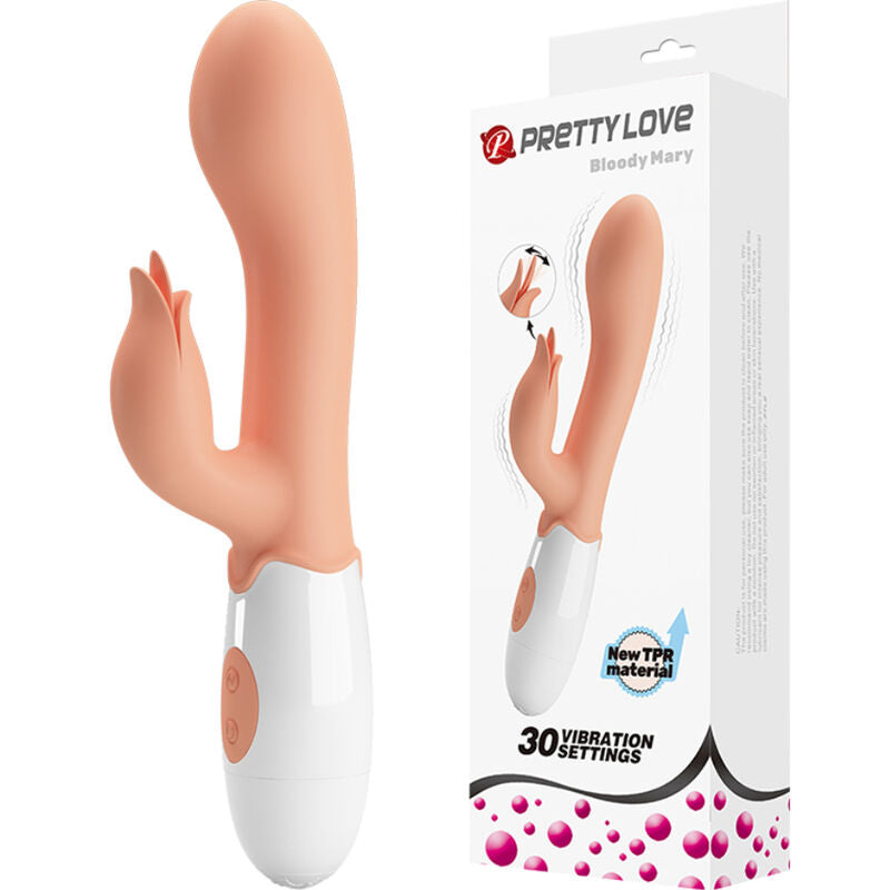 PRETTY LOVE - BLOODY MARY VIBRADOR WITH ESTIMULATOR