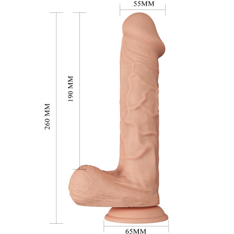 BAILE - MOOIE ONTMOETING BERGRISI DILDO REALISTICO FLEXIBEL 26 CM NATUURLIJK