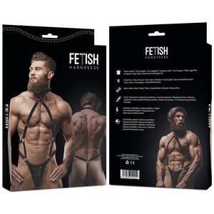 Fetish Submissive Attitude – Harnais jock strap en cuir écologique pour hommes