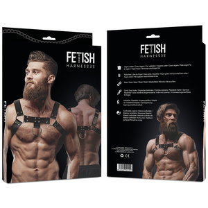 Fetish Submissive Attitude – Harnais de poitrine en éco-cuir pour hommes