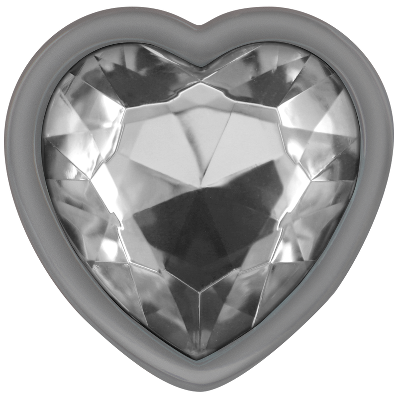 INTENSE - ALUMINUM METAL ANAL PLUG CORAZÓN BLANCO TALLA M