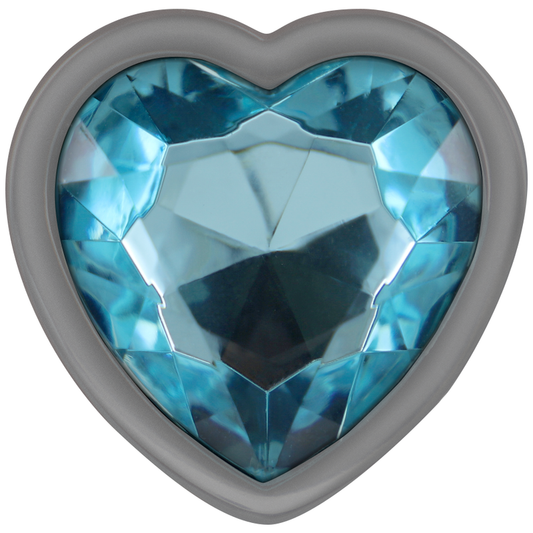 INTENSE - ALUMINUM METAL ANAL PLUG CORAZÓN AZUL TALLA S