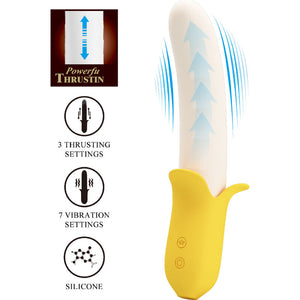 Pretty Love – Banana geek super power 7 vibrations up&down silicone noir