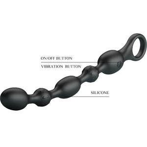 Pretty Love – Balles anal van 10 vibrations rechargeables en silicone