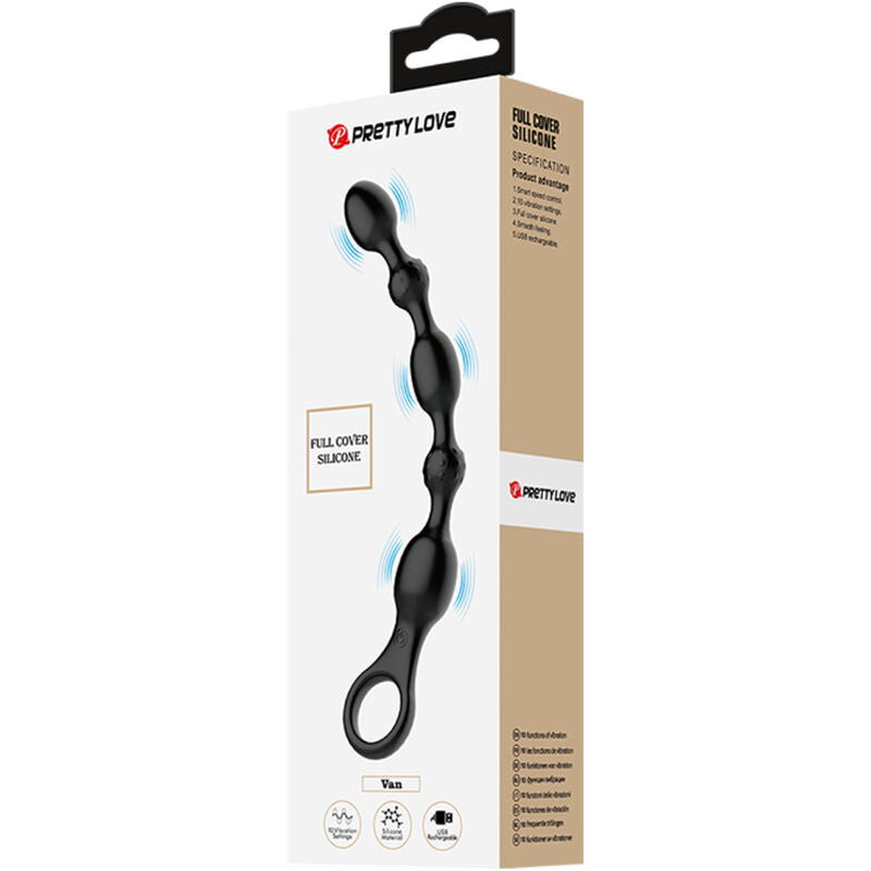 PRETTY LOVE - VAN BOLAS ANALES 10 OPLAADBARE SILICONA VIBRACIONES
