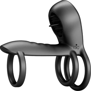 Pretty Love – Gaine pénis jammy 12 vibrations avec langue en silicone rechargeable