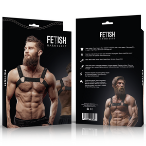 Fetish Submissive Attitude – Harnais de sport réglable en néoprène pour hommes