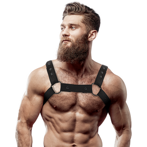 Fetish Submissive Attitude – Harnais de sport réglable en néoprène pour hommes