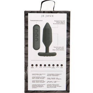Je Joue – Vibrateur plug anal onyx noir