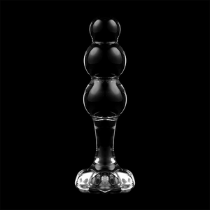 NEBULA SERIES BY IBIZA - MODÈLE 1 BOUCHON EN VERRE BOROSILICATE TRANSPARENT 10.5 CM -O- 3 CM