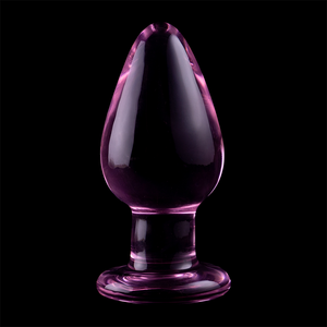 NEBULA SERIES BY IBIZA - PLUG ANAL MODÈLE 3 VERRE BOROSILICATE ROSE 11 CM -O- 5 CM