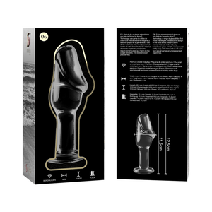 NEBULA SERIES BY IBIZA - PLUG ANAL MODÈLE 6 VERRE BOROSILICATE CLAIR 12.5 CM -O- 4 CM
