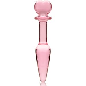 NEBULA SERIES BY IBIZA - PLUG ANAL MODÈLE 7 VERRE BOROSILICATE ROSE 13.5 CM -O- 3 CM