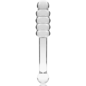 NEBULA SERIES BY IBIZA - MODÈLE 20 GODE EN VERRE BOROSILICATE CLAIR 20.5 CM -O- 3 CM