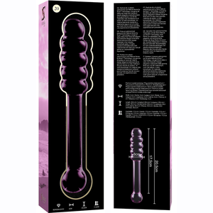NEBULA SERIES BY IBIZA - MODÈLE 20 GODE EN VERRE BOROSILICATE ROSE 20.5 CM -O- 3 CM