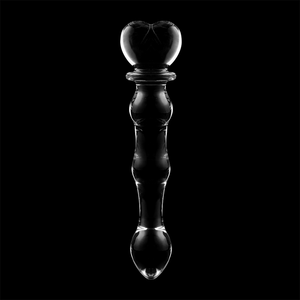 NEBULA SERIES BY IBIZA - MODÈLE 21 GODE EN VERRE BOROSILICATE CLAIR 20.5 CM -O- 3.5 CM