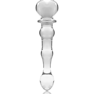 NEBULA SERIES BY IBIZA - MODÈLE 21 GODE EN VERRE BOROSILICATE CLAIR 20.5 CM -O- 3.5 CM