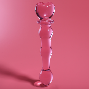 NEBULA SERIES BY IBIZA - MODÈLE 21 GODE EN VERRE BOROSILICATE ROSE 20.5 CM -O- 3.5 CM