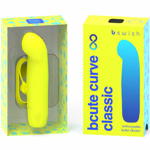 B Swish – Vibrateur en silicone rechargeable bcute curve infinite classic jaune