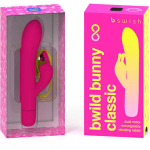 B Swish – Vibrateur rechargeable classique bwild bunny infinite silicone rose