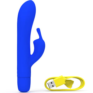 B Swish – Vibrateur rechargeable classique bwild bunny infinite silicone bleu