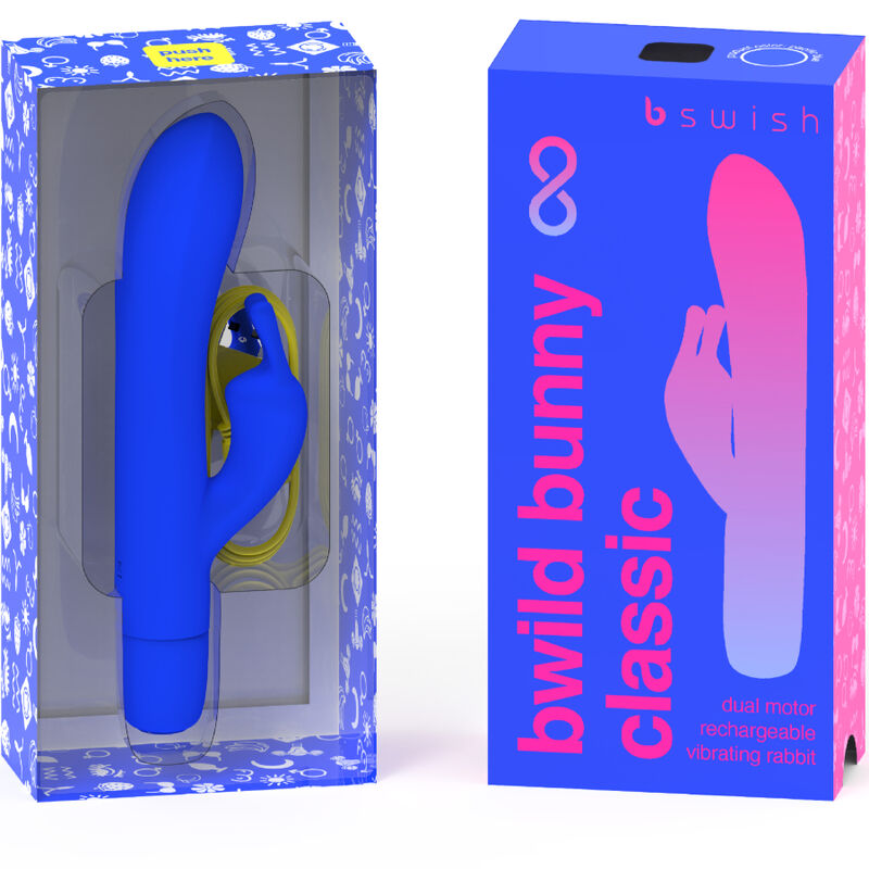 B SWISH - BWILD BUNNY INFINITE CLASSIC OPLAADBARE VIBRADOR SILICONEN AZUL