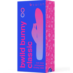 B Swish – Vibrateur rechargeable classique bwild bunny infinite silicone bleu