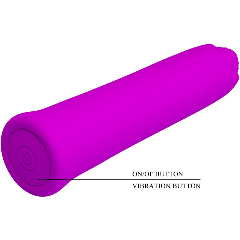 PRETTY LOVE - CURTIS MINI VIBRADOR SUPER POWER 12 VIBRACIONES SILICON VIOLETA