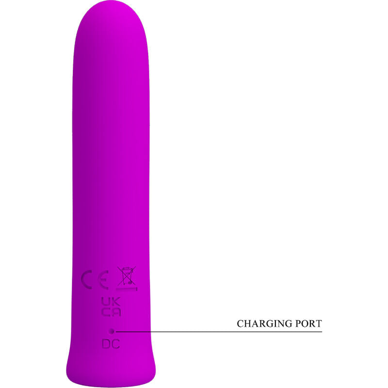 PRETTY LOVE - CURTIS MINI VIBRADOR SUPER POWER 12 VIBRACIONES SILICON VIOLETA