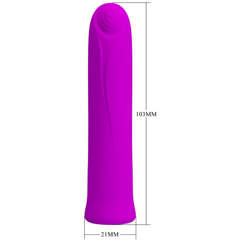PRETTY LOVE - CURTIS MINI VIBRADOR SUPER POWER 12 VIBRACIONES SILICON VIOLETA