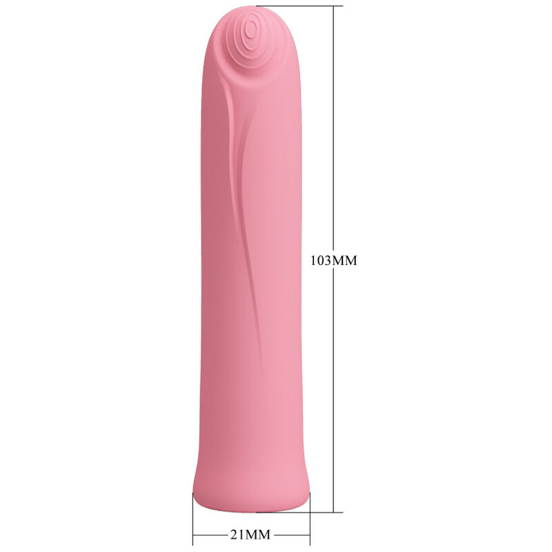 PRETTY LOVE - CURTIS MINI VIBRADOR SUPER POWER 12 VIBRACIONES SILICONE PINK