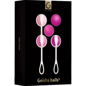 G-Vibe – Set 5 boules de geisha3 rose