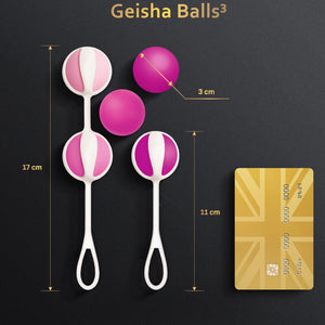 G-Vibe – Set 5 boules de geisha3 rose