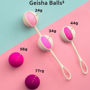 G-Vibe – Set 5 boules de geisha3 rose