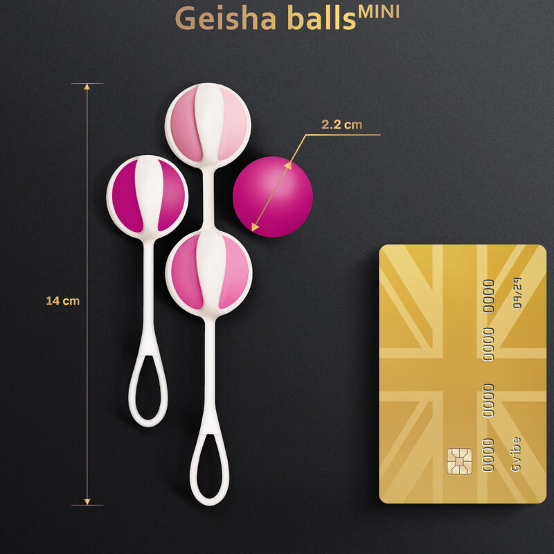 G-VIBE - SET 4 GEISHABALLEN MINI MORADO