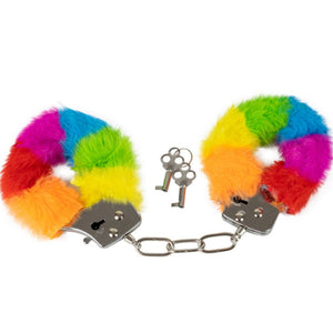Spencer & Fleetwood – Menottes en métal doublées arc-en-ciel