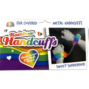 Spencer & Fleetwood – Menottes en métal doublées arc-en-ciel