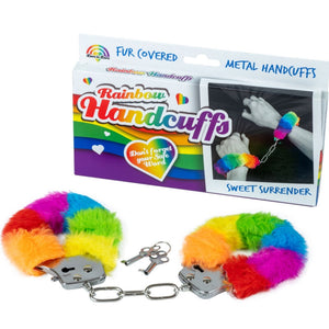 Spencer & Fleetwood – Menottes en métal doublées arc-en-ciel