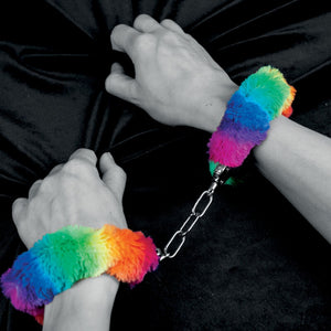 Spencer & Fleetwood – Menottes en métal doublées arc-en-ciel